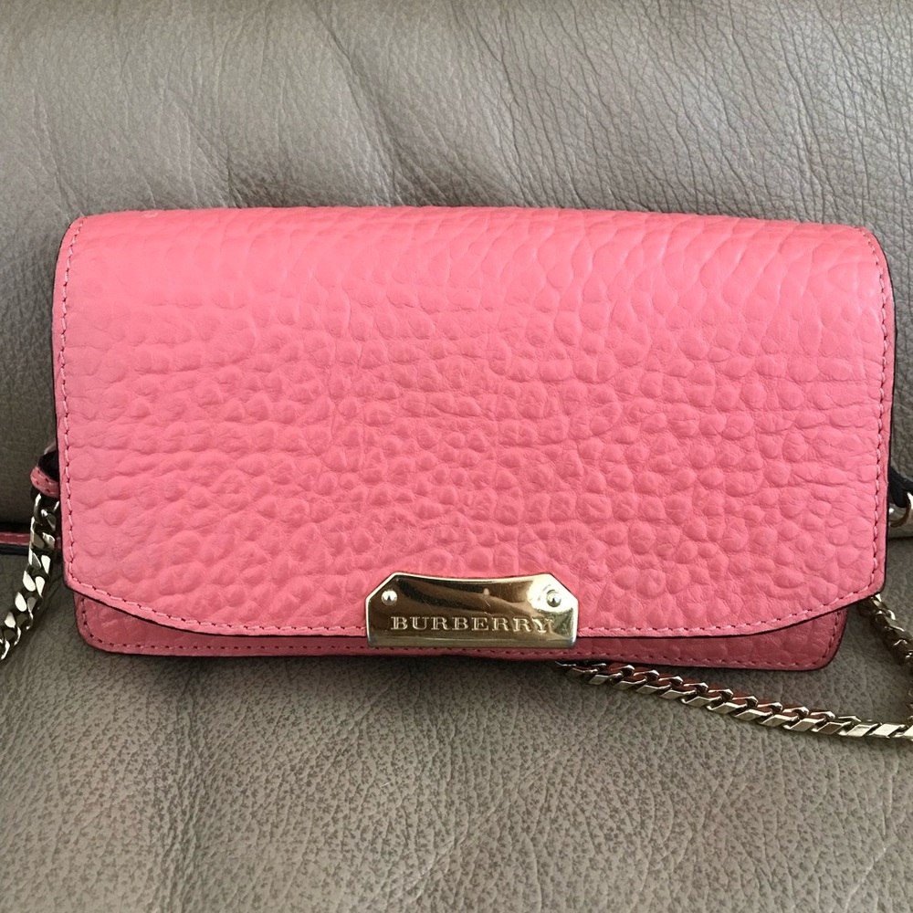 Burberry Small Burgundy / Red Cross body purse